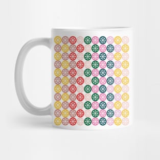 Colorful Christmas snowflakes pattern Mug